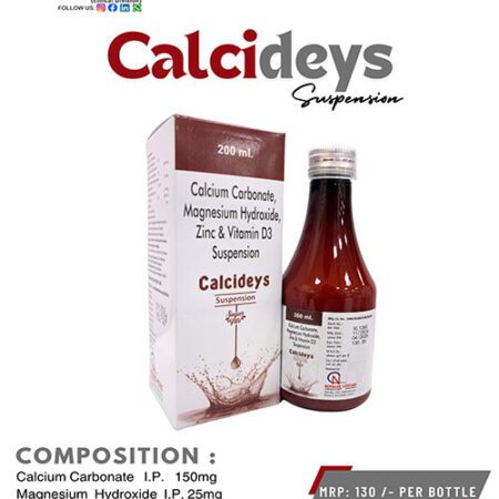 Calcium Carbonate, Magnesium Hydroxide, Zinc and Vitamin D3 Suspension