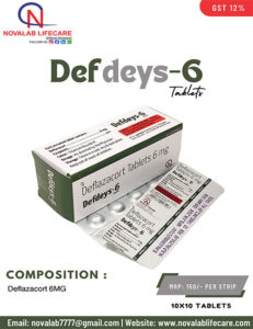 Deflazacort 6 mg Tablets