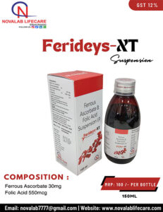 Ferrous Ascorbate 30 mg and Folic Acid 550 mcg Suspension