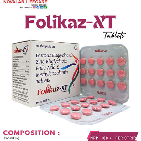 Ferrous Bisglycinate, Zinc Bisglycinate, Folic Acid and Methylcobalamin Tablets