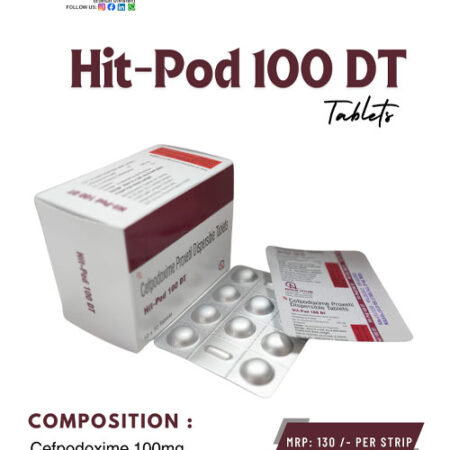 Cefpodoxime Proxetil 100 mg Dispersible Tablets
