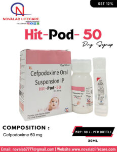 Cefpodoxime 50mg Suspension