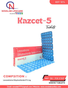 Levocetirizine Dihydrochloride 5mg Tablets