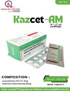 Levocetirizine Hydrochloride 5 mg and Ambroxol 75 mg Tablets