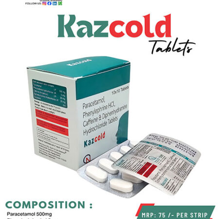 Paracetamol, Phenylephrine Hydrochloride, Caffeine and Diphenhydramine Hydrochloride Tablets