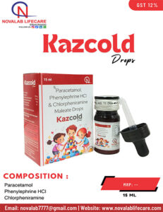 Paracetamol, Phenylephrine Hydrochloride, Chlorpheniramine Maleate Drops