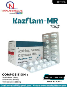 Aceclofenac, Paracetamol and Chlorzoxazone Tablets