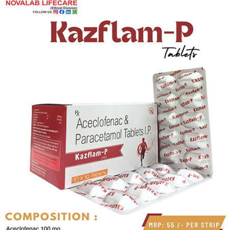 Aceclofenac 100 mg & Paracetamol 325 mg Tablets