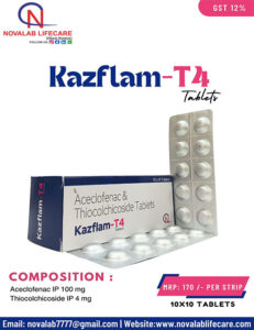 Aceclofenac and Thiocolchicoside Tablets
