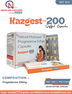 Micronized Natural Progesterone 200 mg Softgel Capsules