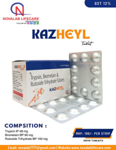 Trypsin, Bromelain and Rutoside Trihydrate Tablets