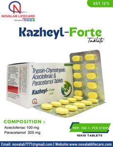 Trypsin-Chymotrypsin, Aceclofenac and Paracetamol Tablets