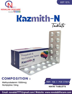 Methylcobalamin and Nortriptyline Tablets