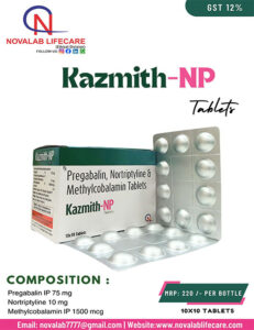 Pregabalin, Nortriptyline and Methylcobalamin Tablets