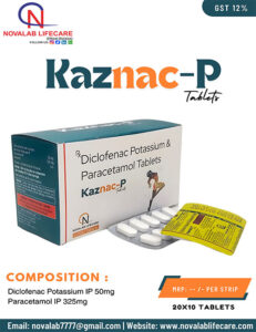 Diclofenac 50 mg and Paracetamol 325 mg Tablets
