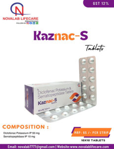 Diclofenac Potassium and Serratiopeptidase Tablets