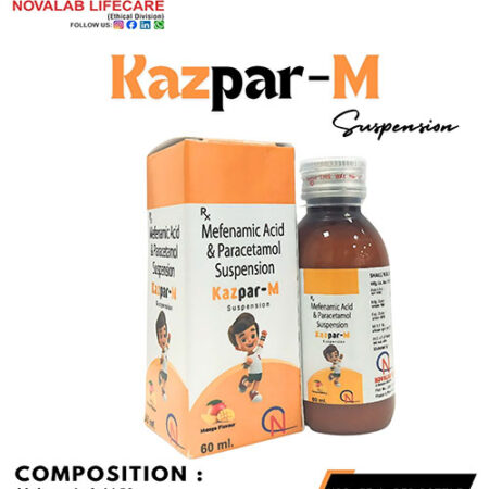 Mefenamic Acid 50 mg and Paracetamol 125 mg Suspension