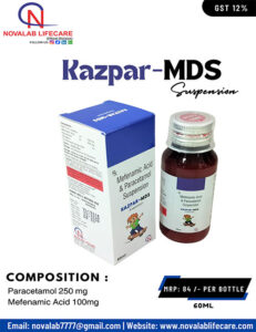 Mefenamic Acid 100 mg and Paracetamol 250 mg Suspension