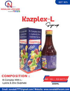 B-Complex With L-Lysine and Zinc Sulphate Syrup