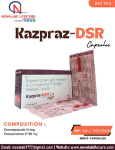Esomeprazole 40 mg and Domperidone 30 mg Capsules