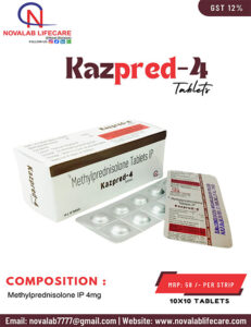 Methylprednisolone 4 mg Tablets