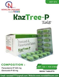 Etoricoxib 60 mg and Paracetamol 325 mg Tablets