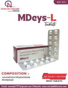 Levocetirizine Dihydrochloride and Montelukast Sodium Tablets