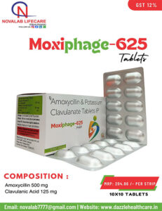 Amoxycillin 500 mg and Potassium Clavulanate 125 mg Tablets