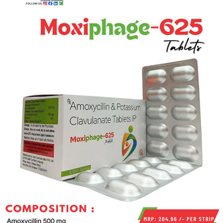 Amoxycillin 500 mg and Potassium Clavulanate 125 mg Tablets