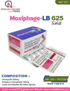 Amoxycillin, Potassium Clavulanate and Lactic Acid Bacillus Tablets