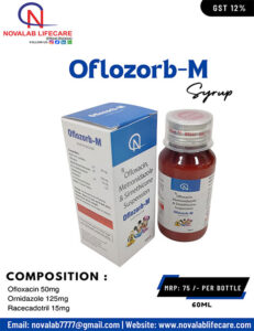 Ofloxacin, Metronidazole and Simethicone Suspension