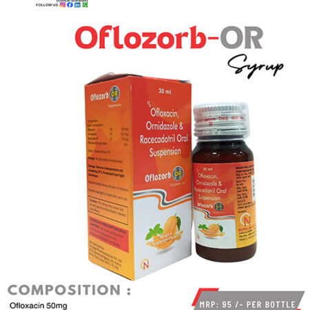 Ofloxacin, Ornidazole and Racecadotril Oral Suspension