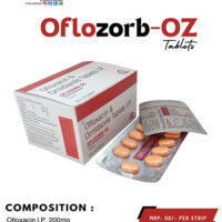 Products Ofloxacin 200 mg and Ornidazole 500 mg Tablets