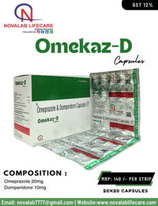 Omeprazole 20 mg and Domperidone 10 mg Capsules
