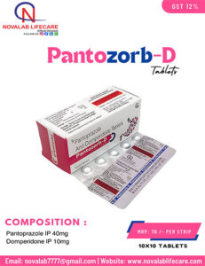 Pantoprazole 40mg and Domperidone 10mg Tablets