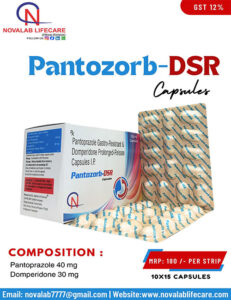 Pantoprazole 40 mg and Domperidone 30 mg Capsules