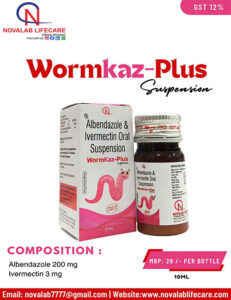 Albendazole 200 mg and Ivermectin 6 mg Suspension