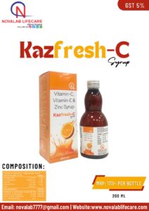 Vitamin C, Vitamin E and Zinc Syrup