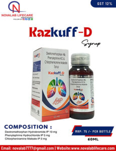 Dextromethorphan 10mg, Phenylephrine HCL 5mg, Chlorpheniramine Maleate 2mg Syrup