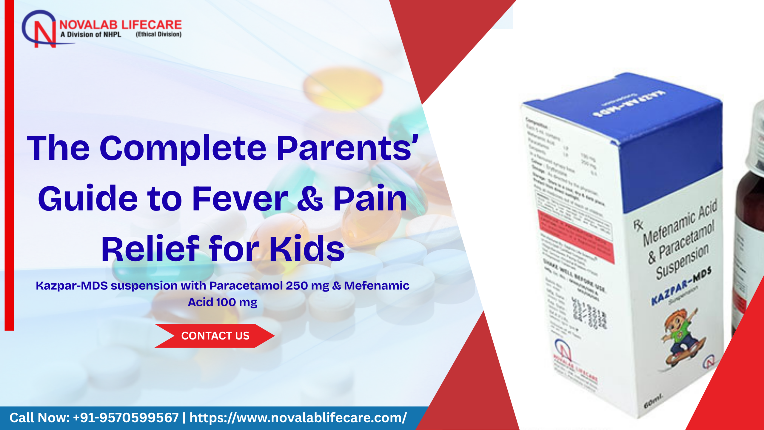 Kazpar-MDS: The Complete Parents’ Guide to Fever & Pain Relief for Kids Novalab