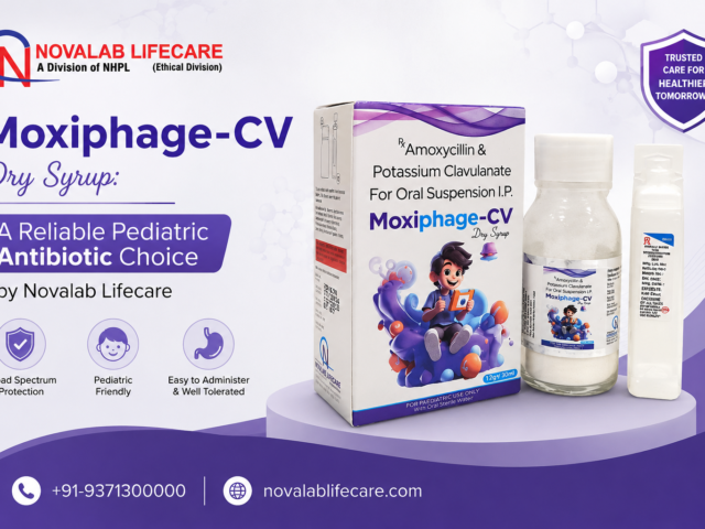 Moxiphage-CV Dry Syrup: A Reliable Pediatric Antibiotic Choice by Novalab Lifecare