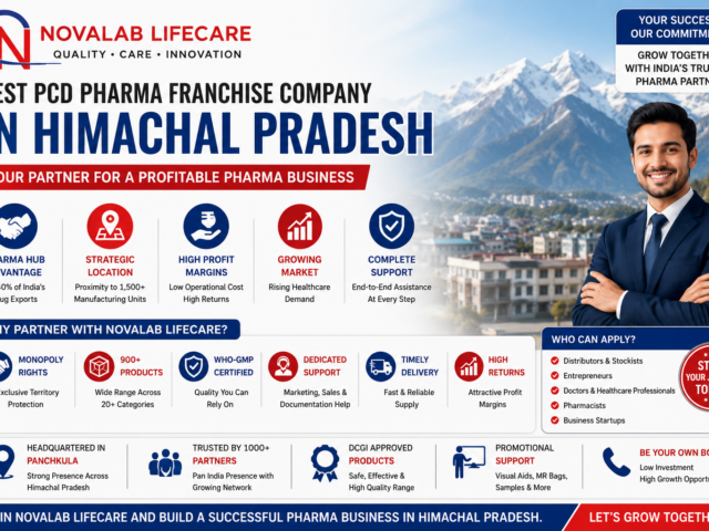 Best PCD Pharma Franchise Company in Himachal Pradesh 2026 | Novalab Lifecare